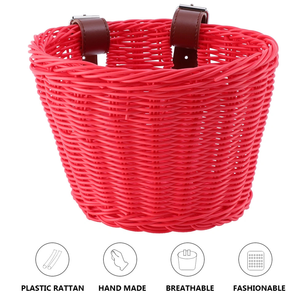 1pc Kids Bike Basket Basket Detachable Front Basket for Kids Bike