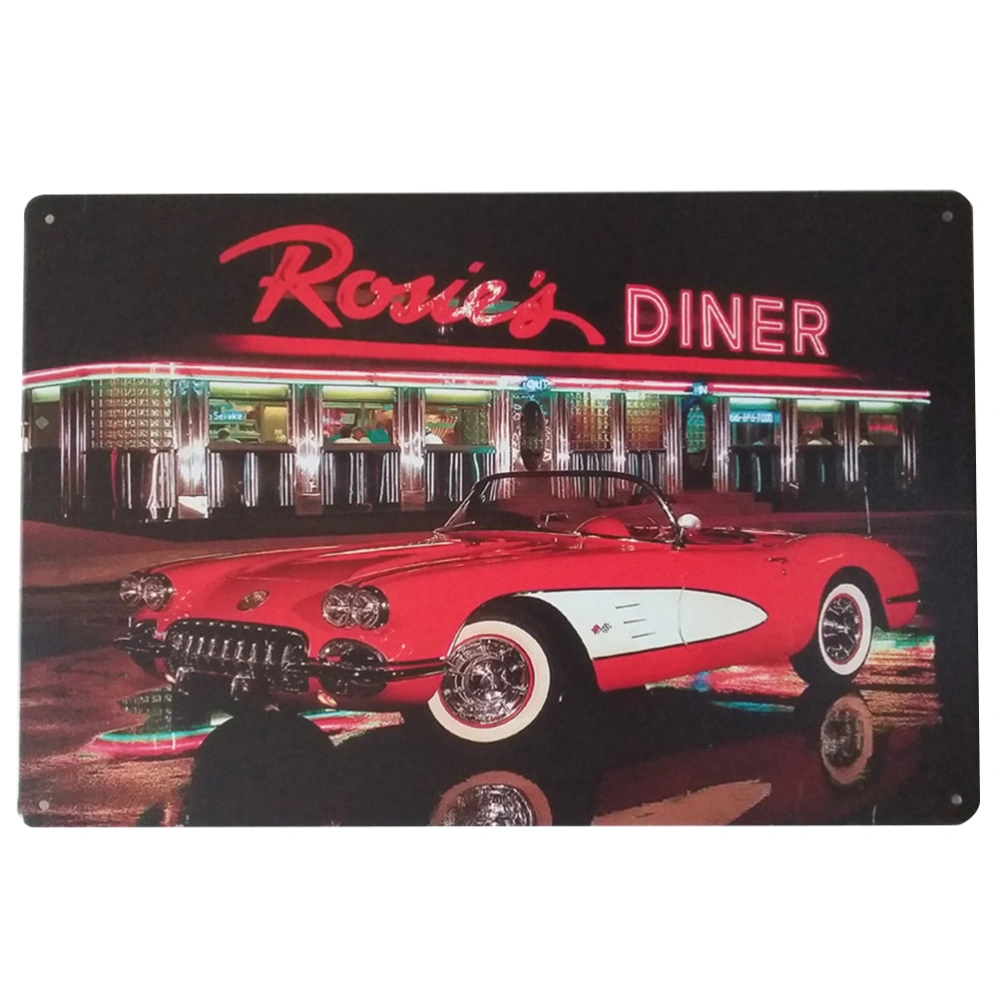 Rosies Diner Vintage Decorative Signs Tin Metal Iron Car Sign Painting For Wall Home Bar Coffee Shop (Style 29)