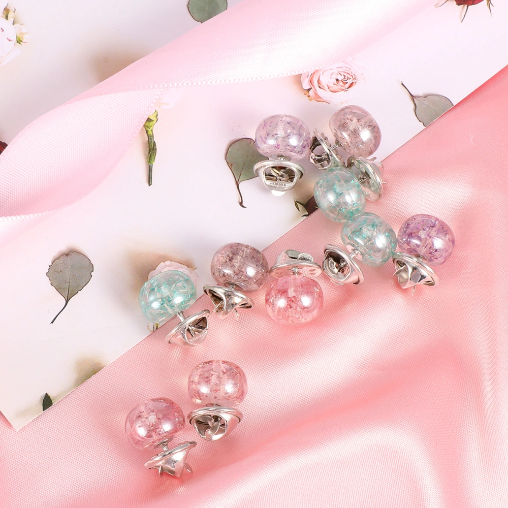 10pcs Collar Corsage Versatile Pin Small Anti-Emptied Brooch Clothing Accessories Mixed Color (Mori Girl Style)