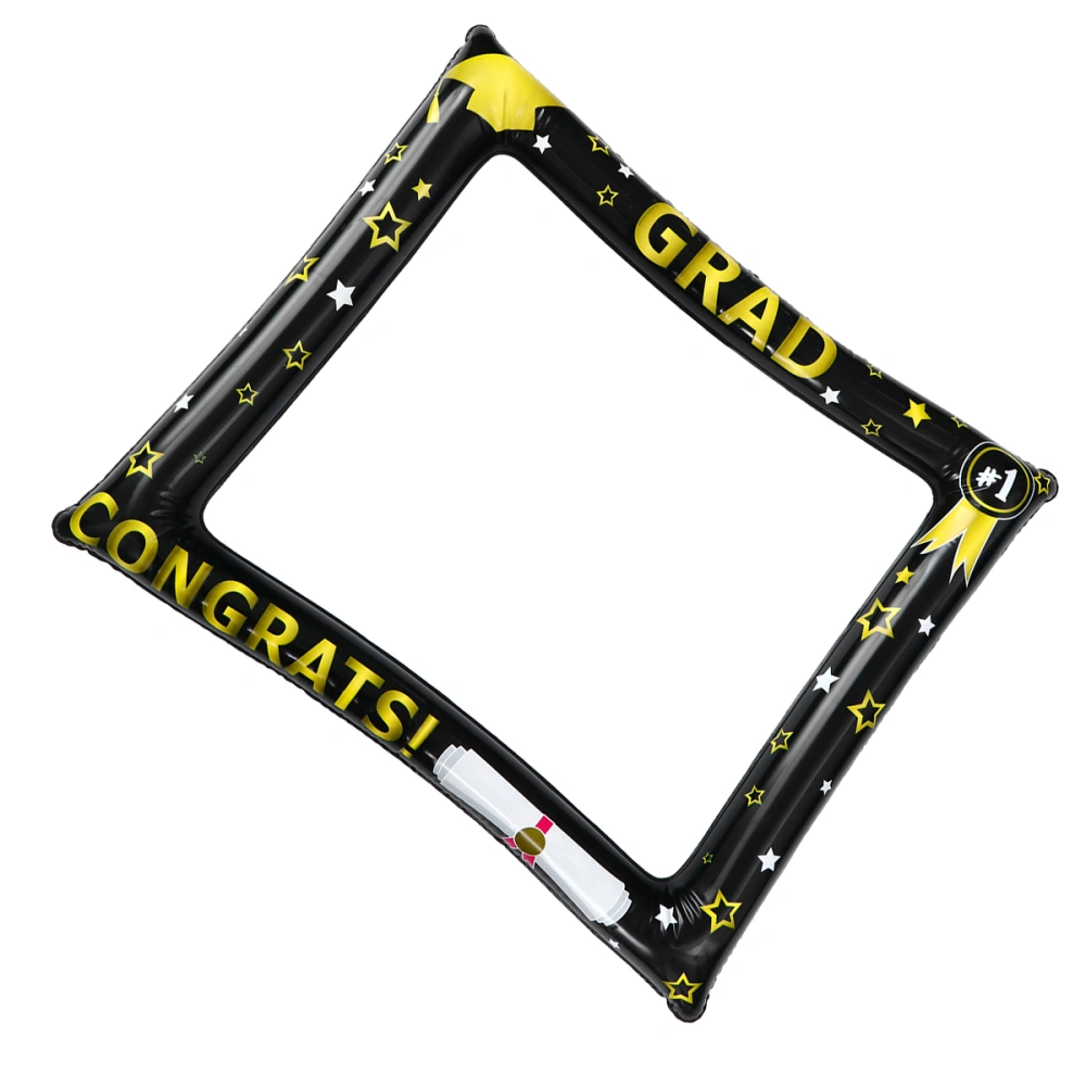 Graduation Party Inflatable Photo Frame Printing Picture Selfie Frame Fun Photo Booth Props Party Supplies for Graduation Party