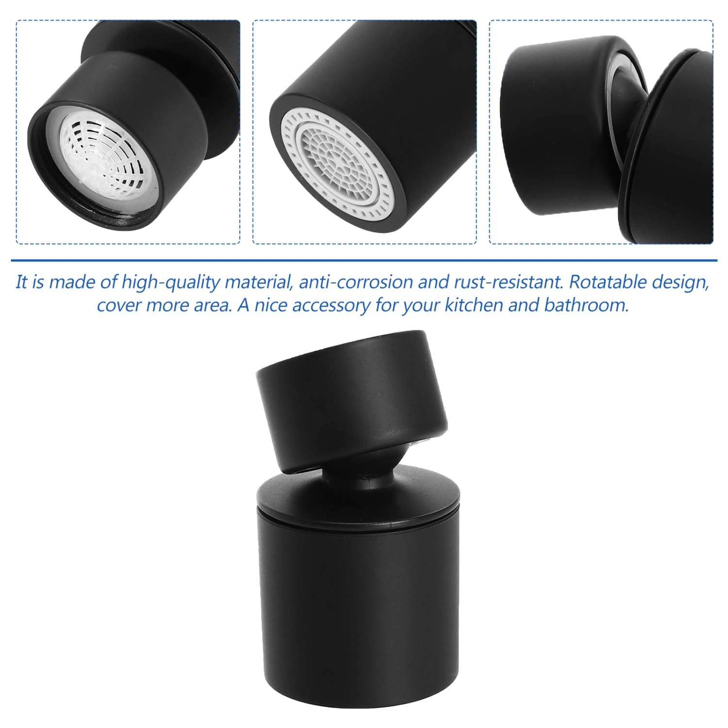 1 Pc Rotatable Faucet Extender Kitchen Faucet Bubbler Splash-proof Nozzle