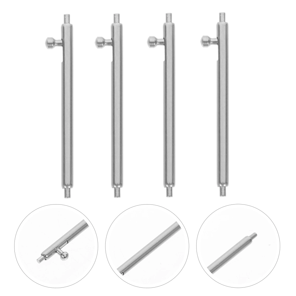 4Pcs Watchband Pin Replaceable Watch Pin Stainless Watch Tube Quick Release Watch Pin