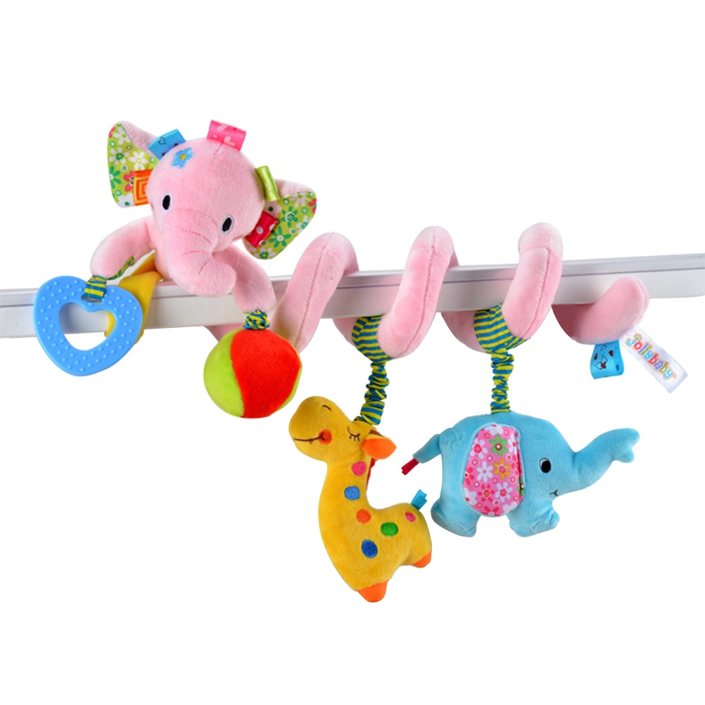 Elephant Baby Infant Crib Toy Wrap Around Crib Rail Toy Stroller Toy Baby Educational Plush Toys