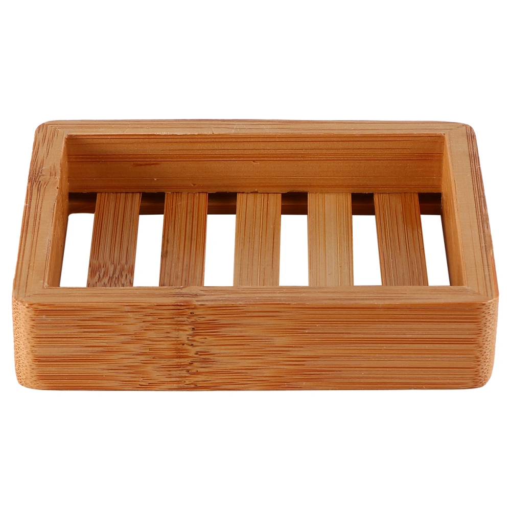 1pc Creative Wooden Soap Holder Practical Soap Container Soap Dish (Wood Color)