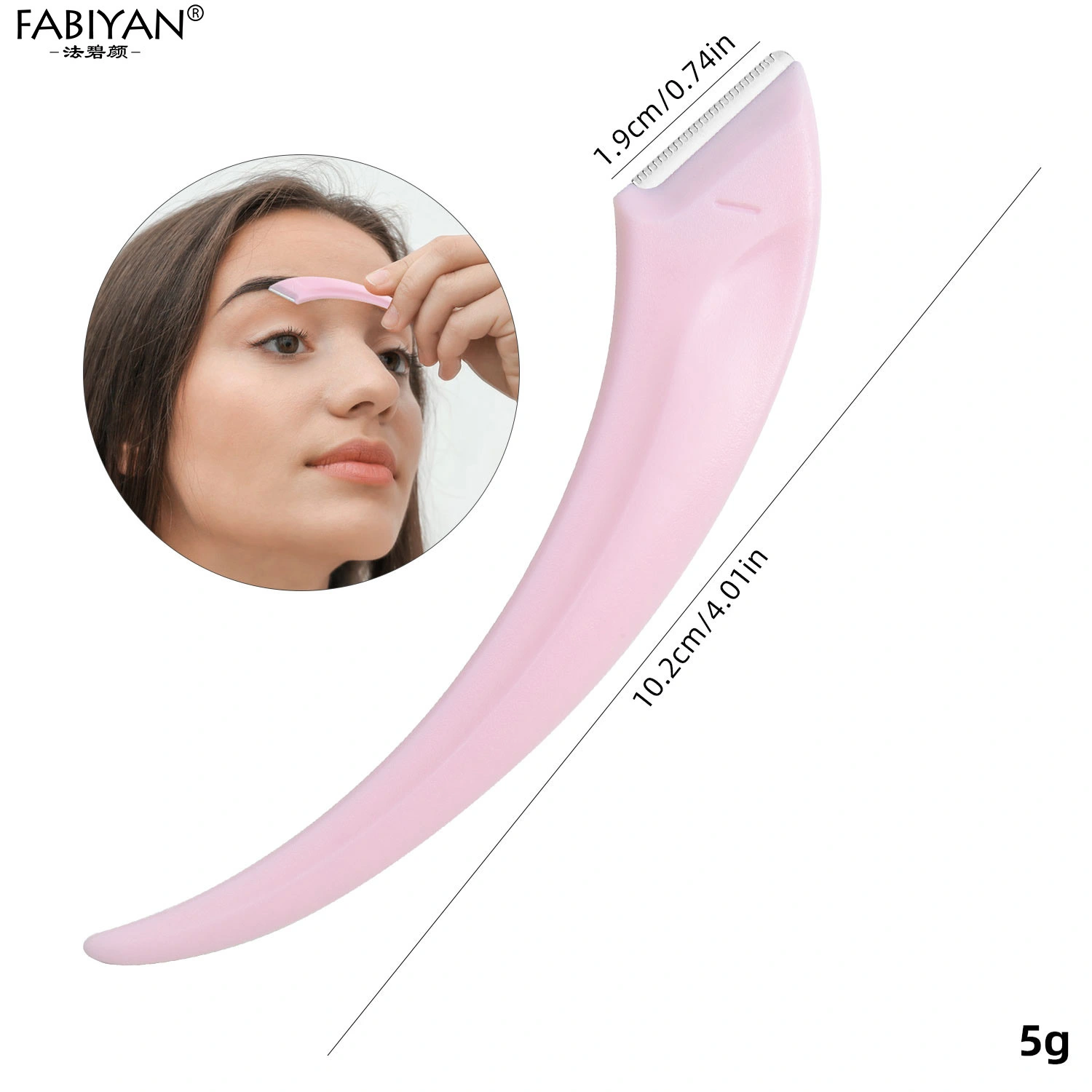 6pcs Eyebrow Razors Portable Eyebrow Shaver Facial Razor Stainless Steel Eyebrow Scraper