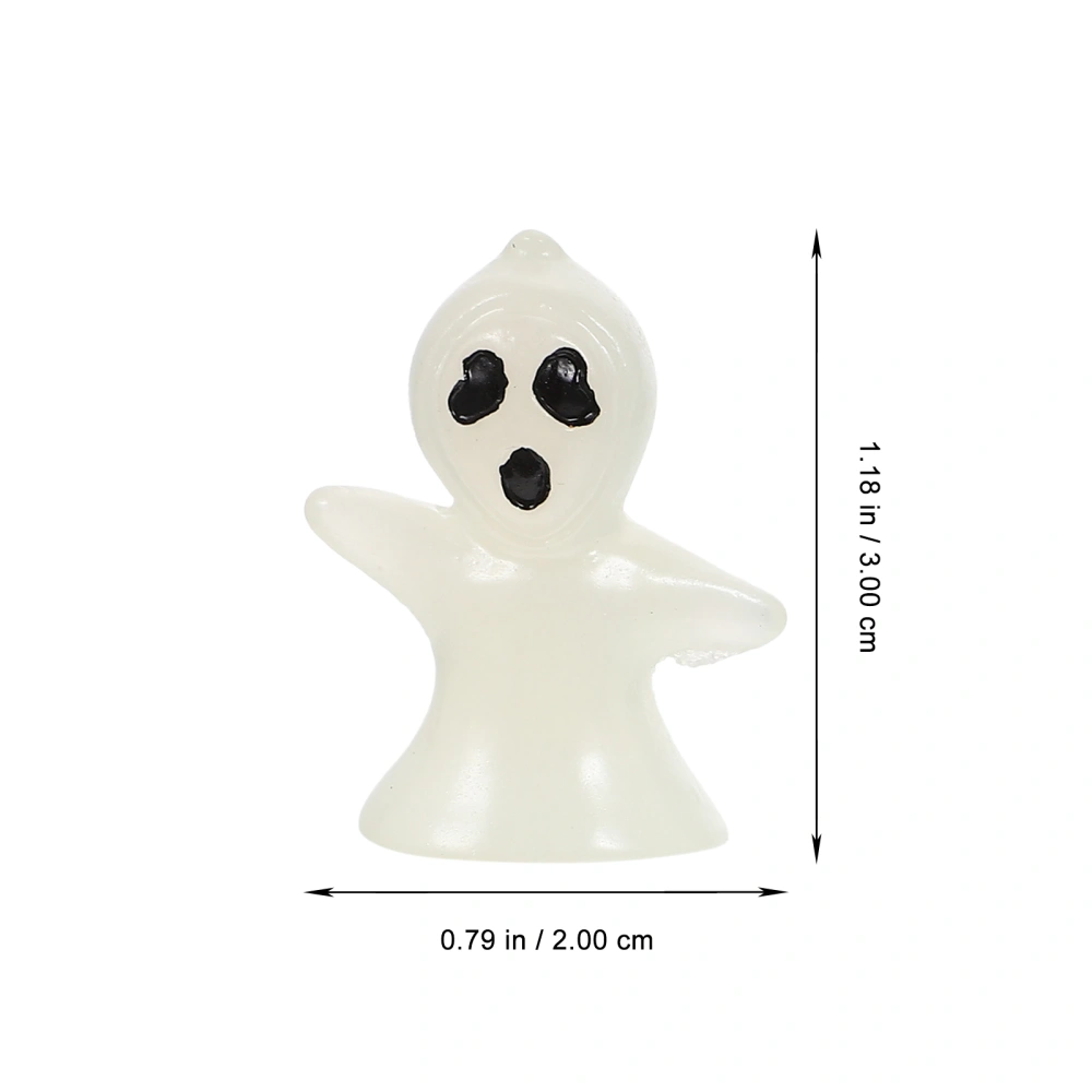 8Pcs Decorative Ghost Decors Luminous Garden Decors Adorable Ghost Figures Halloween Accessory