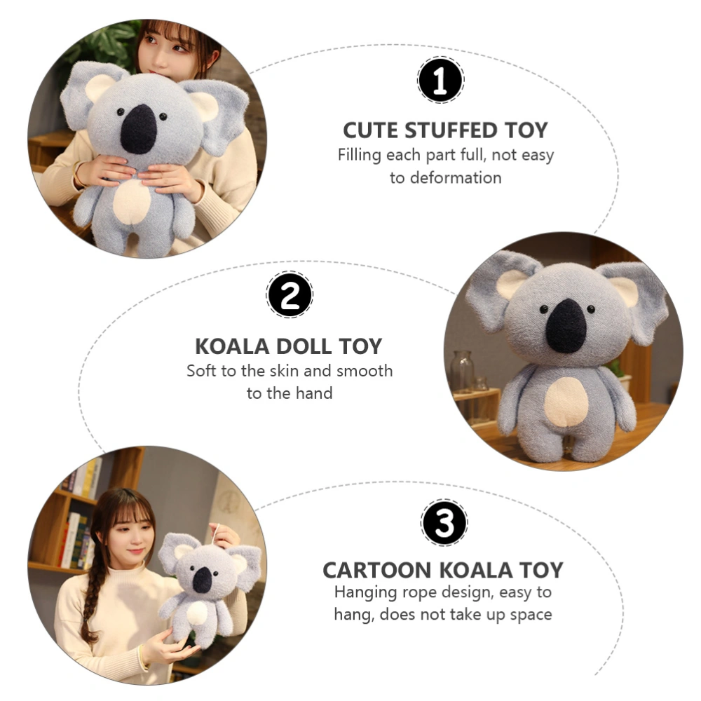 Stuffed Toy Koala Shaped Toy Koala Plush Plaything Lifelike Animal Toy