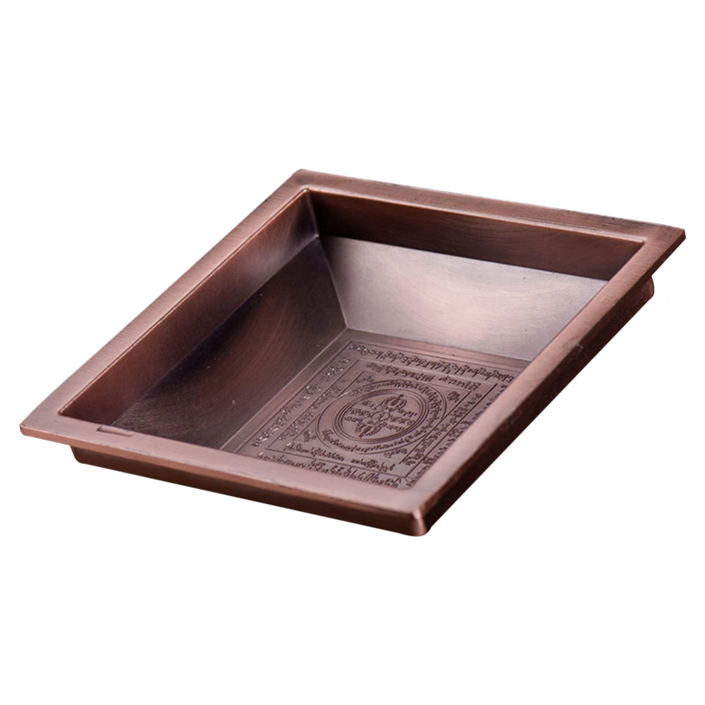 Buddhist Smoke Plate Incense Ash Container Temple Dish Fire Tribute Worship Dish