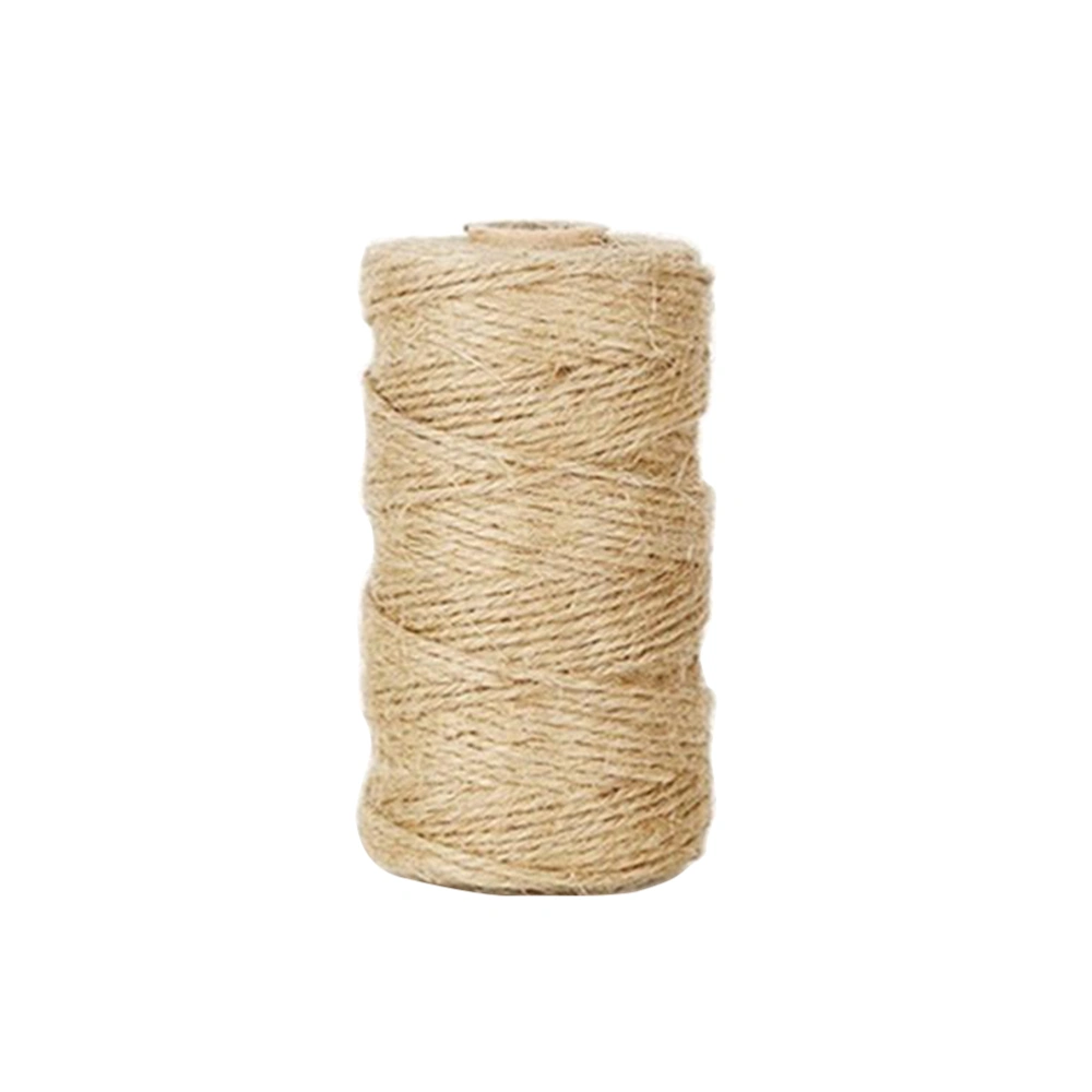 100M Natural Hemp Cord Jute Twine String Rope for Arts Crafts DIY Gift Packing Wedding Birthday Baby Shower Decoration Gardening Ornament (Natural Color)