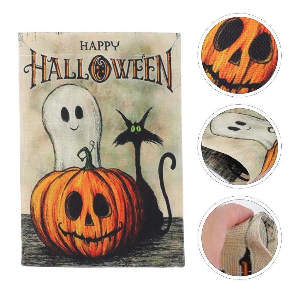 1Pc Halloween Garden Flag Pendant Festival Decor Special Pattern Hanging Flag