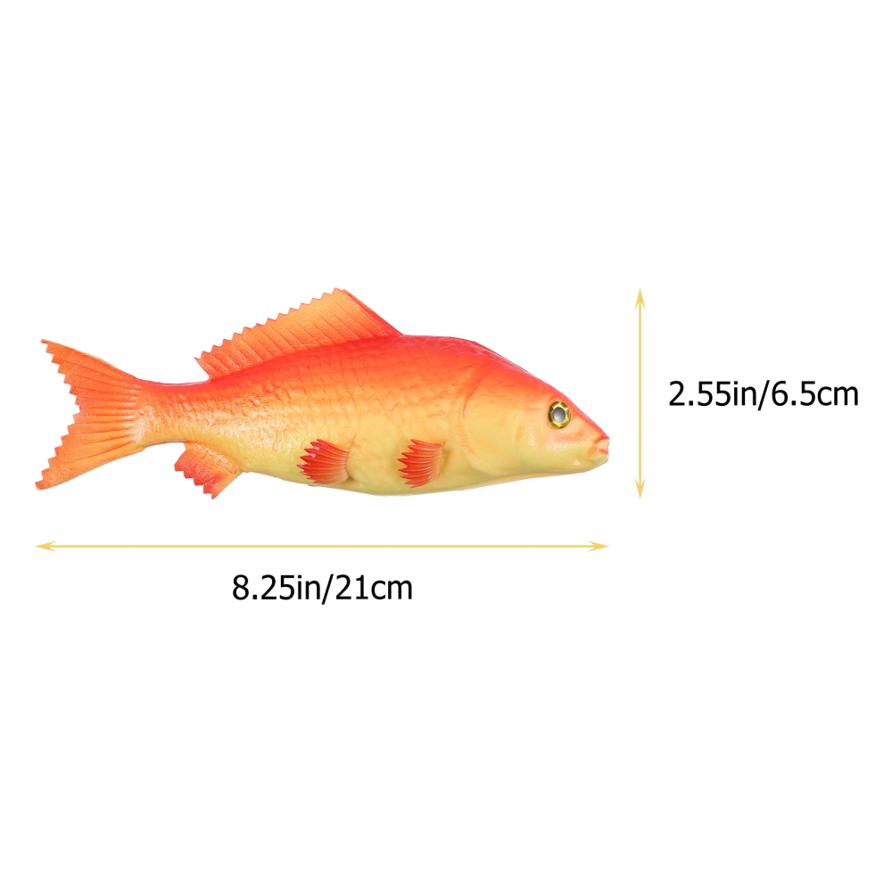 2Pcs Simulated Fish Model PU Fish Toy Children Fish Shape Toy Home Desktop Decor