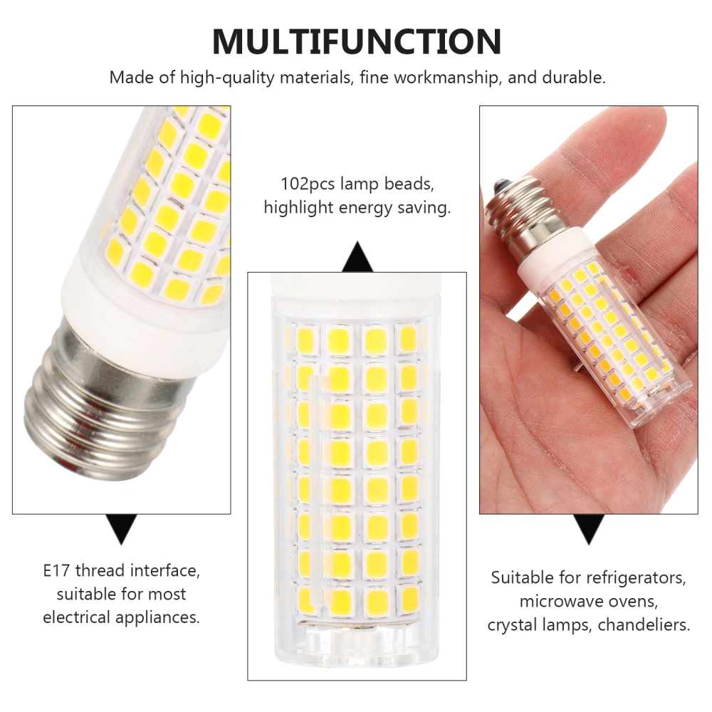 Replacement Microwave Bulb E17 102-LED 10W Dimmable Refrigerator Corn Light