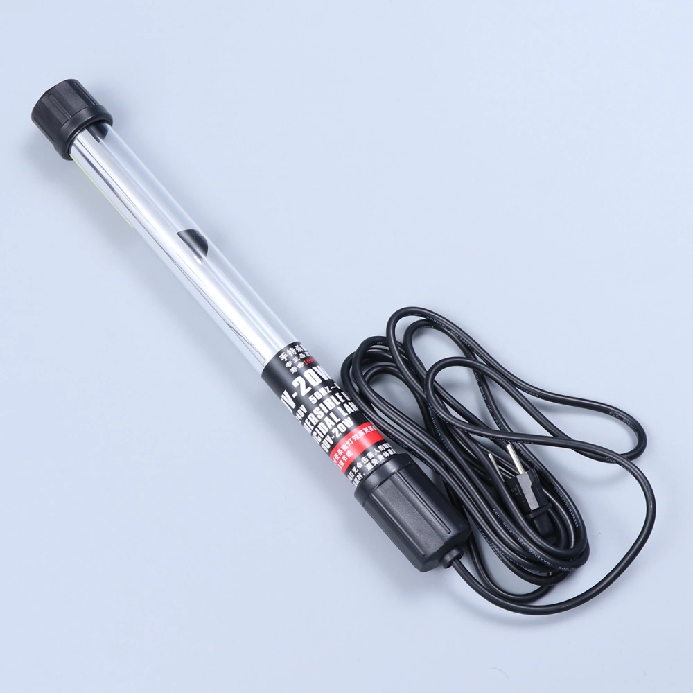 Portable Handheld UV Sterilization Light Bar 20W 220V Ultraviolet Ozone Disinfection Lamp with EU Plug (Black)