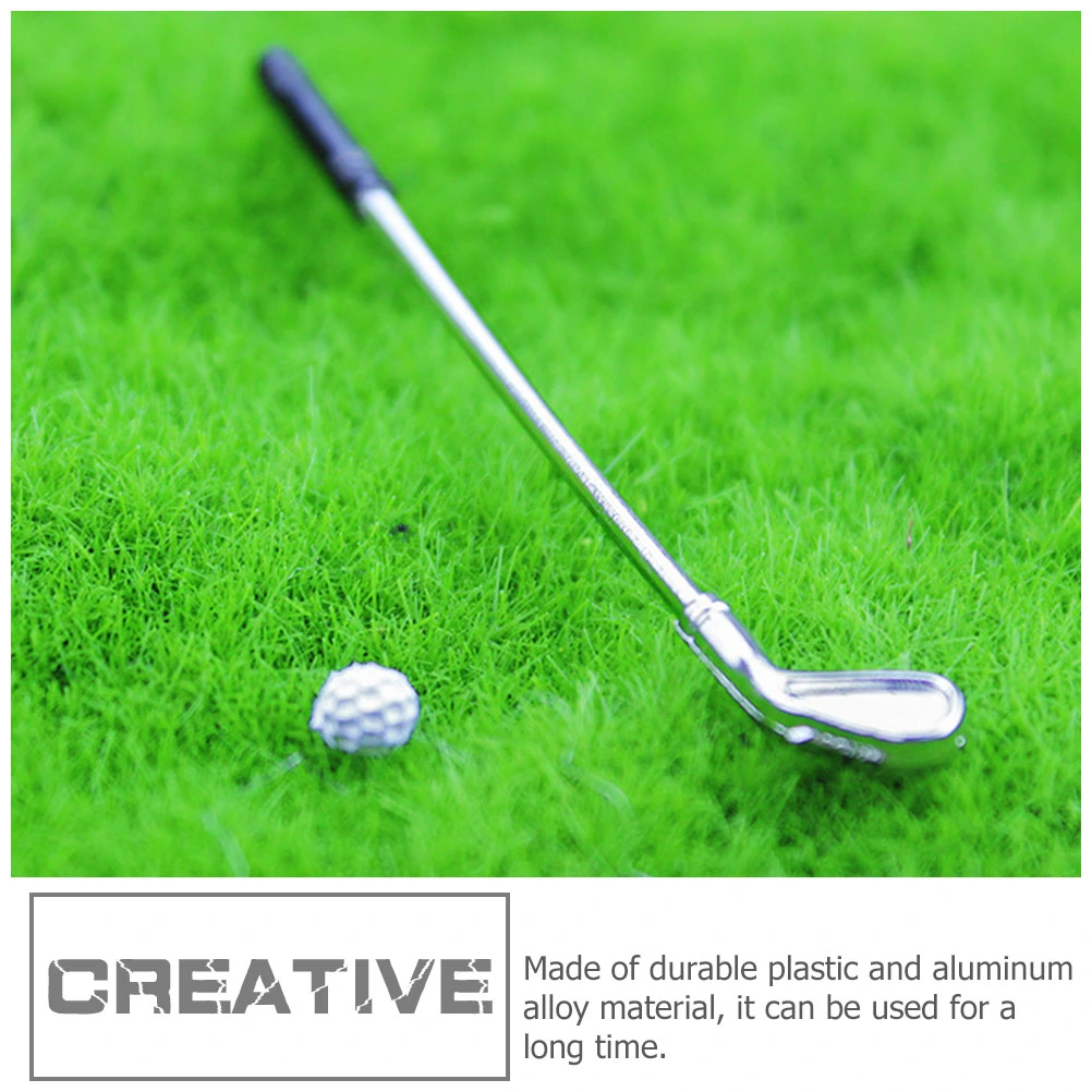 1 Set of Simulation Sports Golf Set Miniature Toys Mini House Decoration Accessories
