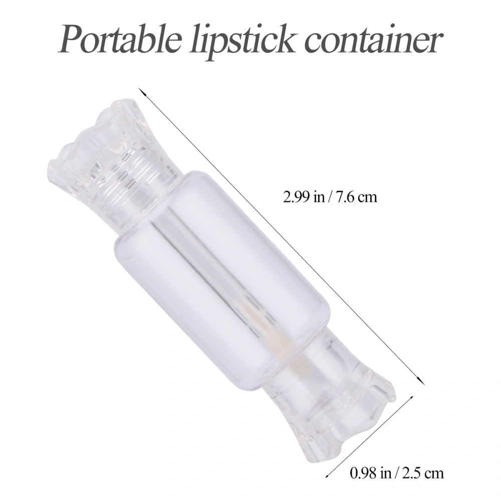 12PCS DIY Lipstick Gloss Tube Empty Lip Gloss Bottles Lip Bottles Portable Lip Balm Container (Transparent)