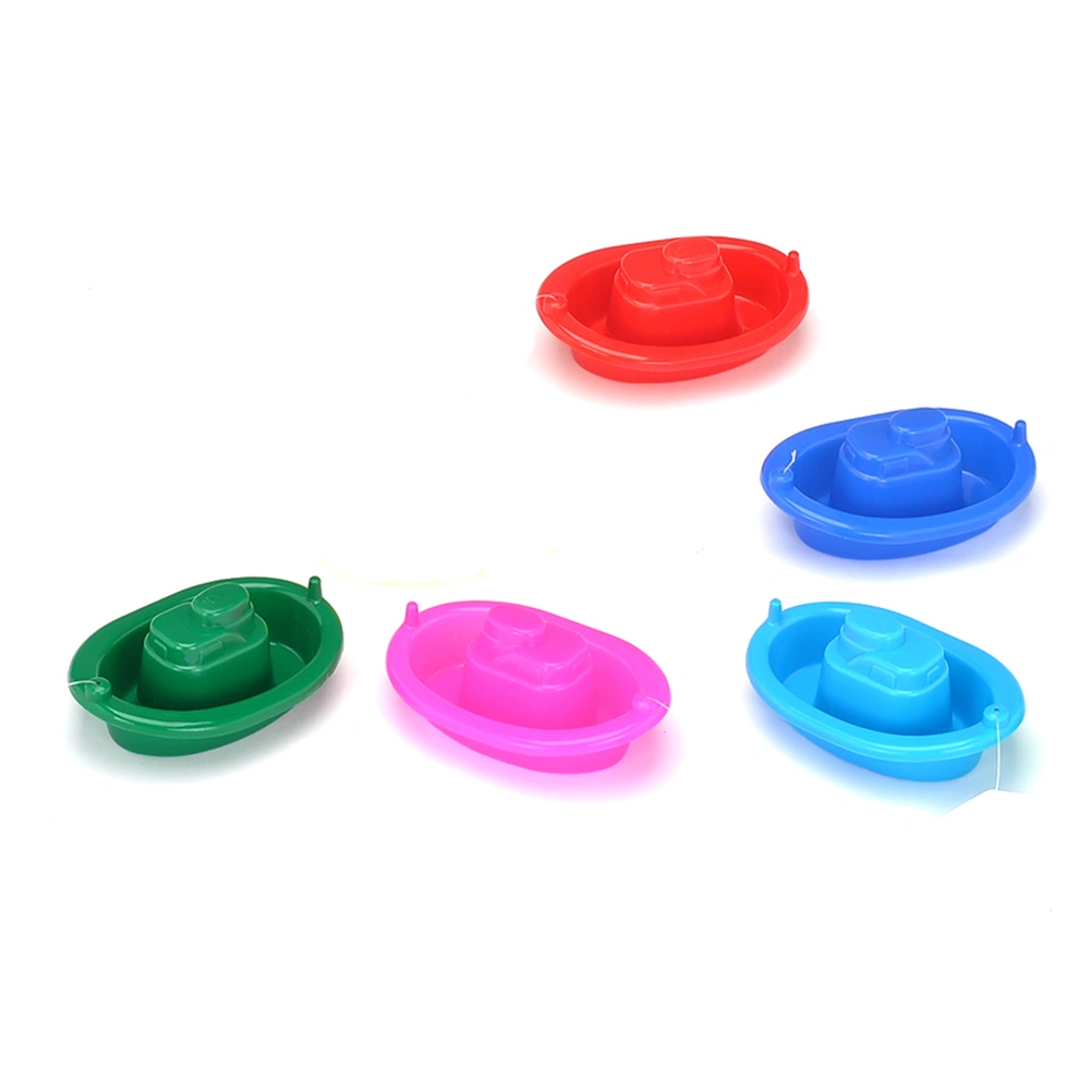 2 Pcs Bath Toys Bathtime Floating Boat Plastic Ship Model for Toddlers Kids (Random Color)