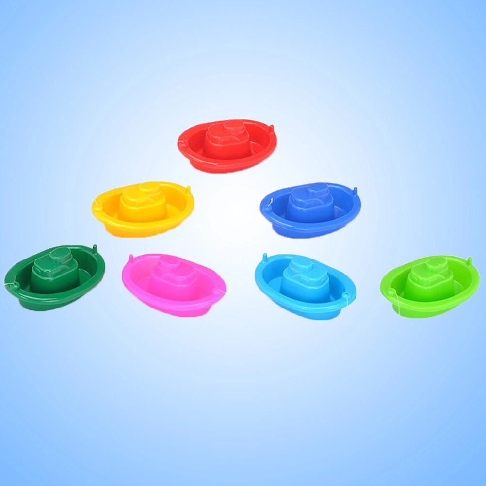 2 Pcs Bath Toys Bathtime Floating Boat Plastic Ship Model for Toddlers Kids (Random Color)