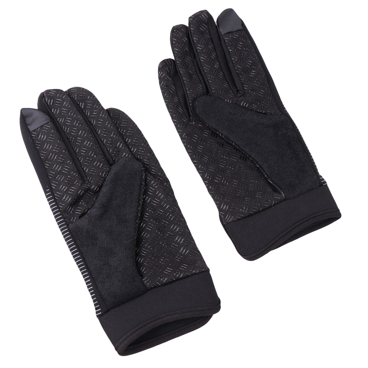 1 Pair Touch Screen Thin Golvse Anti-skid Long Gloves for Outdoor Sports Cycling Mountain Climbing (Black, Size M)