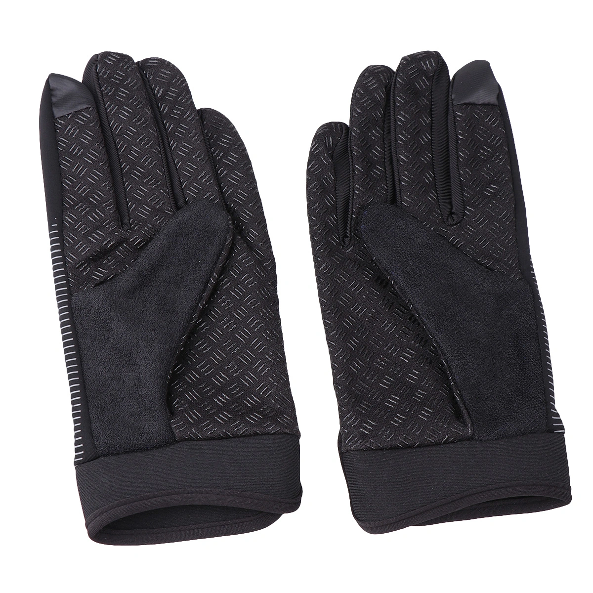 1 Pair Touch Screen Thin Golvse Anti-skid Long Gloves for Outdoor Sports Cycling Mountain Climbing (Black, Size M)
