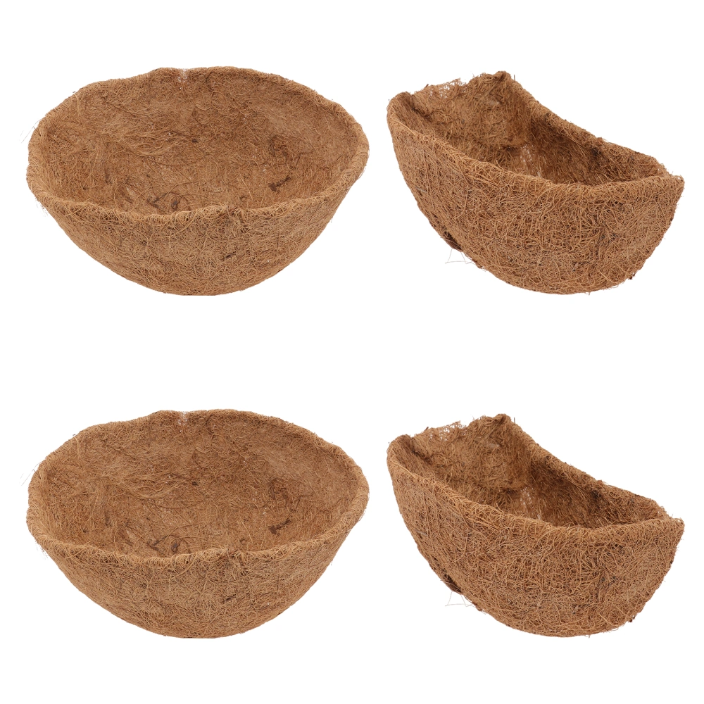 4Pcs Coconut Fiber Cushion Linings Flowerpot Base Cushion Flower Basket Lining