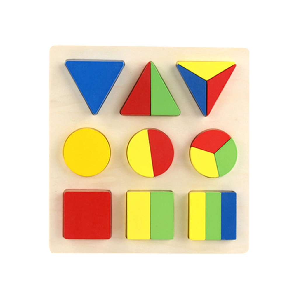 20x20x5cm Creative Geometry Cognitive Formboard Puzzle Building Block Educational Toy Size M 1/3