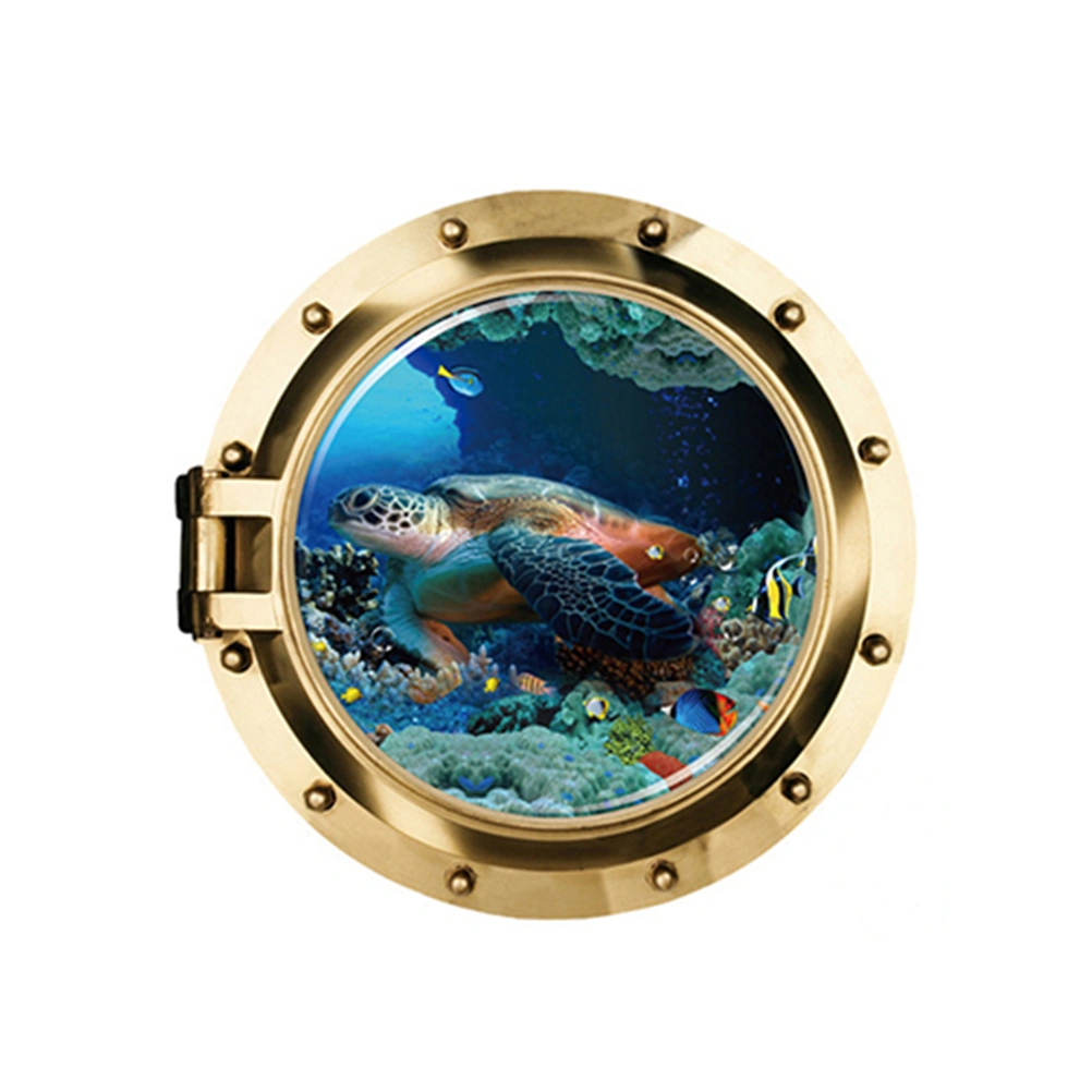 Under the Sea Ocean Fish 3D Window View Wall Stickers Undersea World Removable Wall Art Decals (5005)