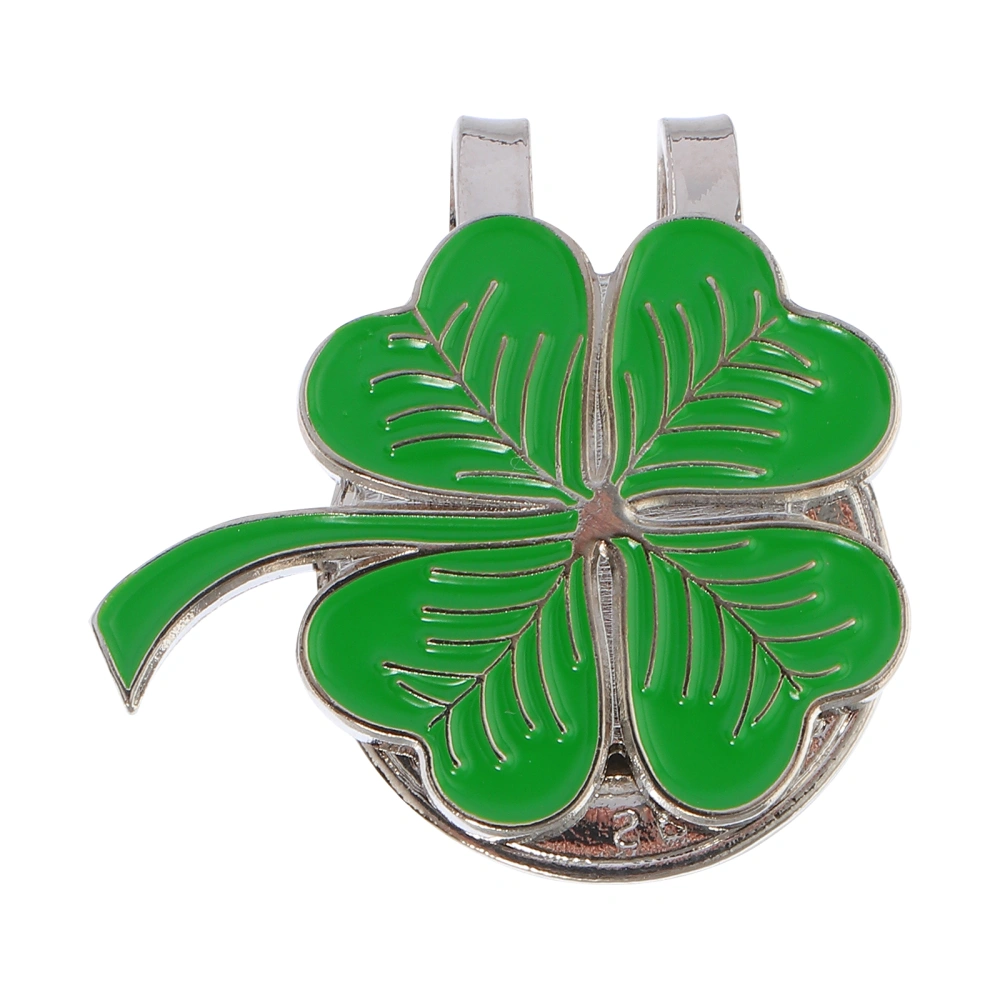 1PC Golfing Hat Clip Clover-shape Clip for Golfing Hat Four-leaf Clovers Decor