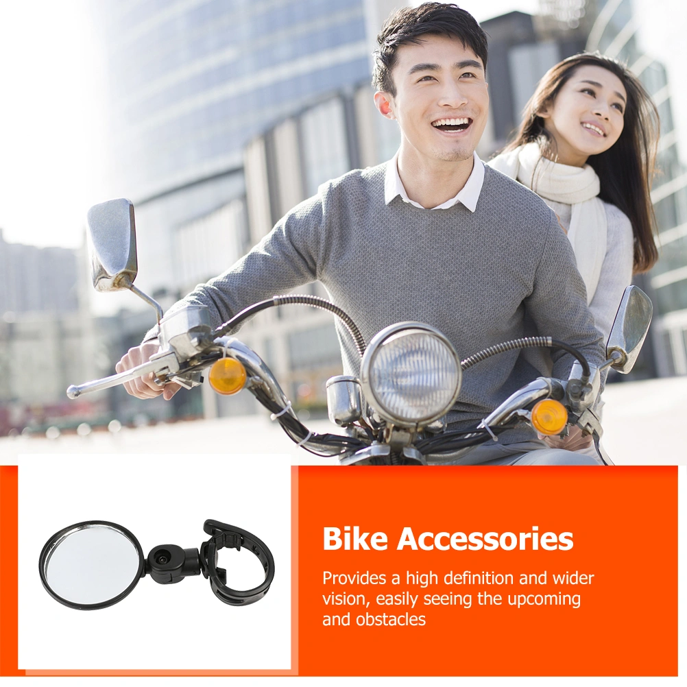 2Pcs Motorcycle Mirrors Rotatable Rearview Mirrors Adjustable Bike Rearview Mirrors