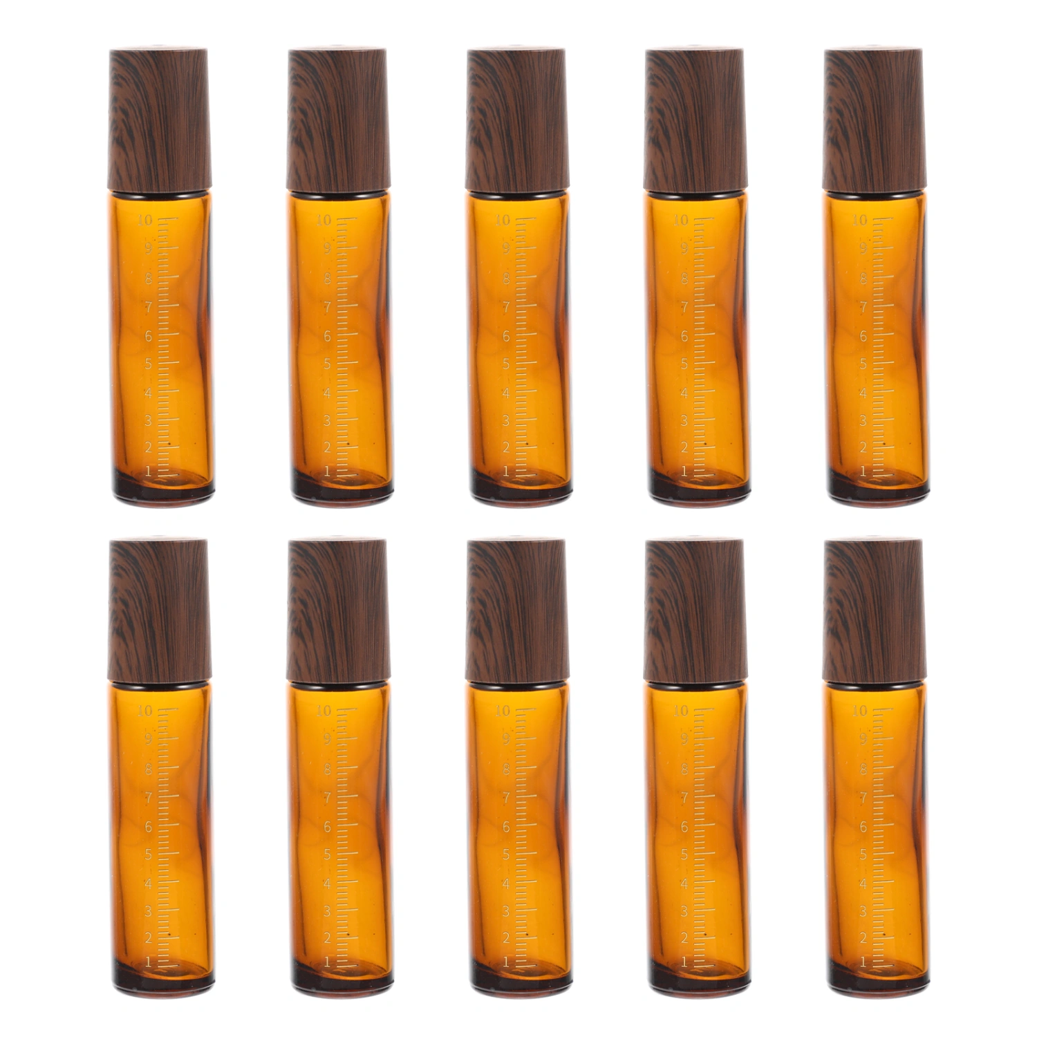 10Pcs Essential Oil Roller Bottles Glass Roller Bottles Perfume Bottles Empty Essential Oil Bottles