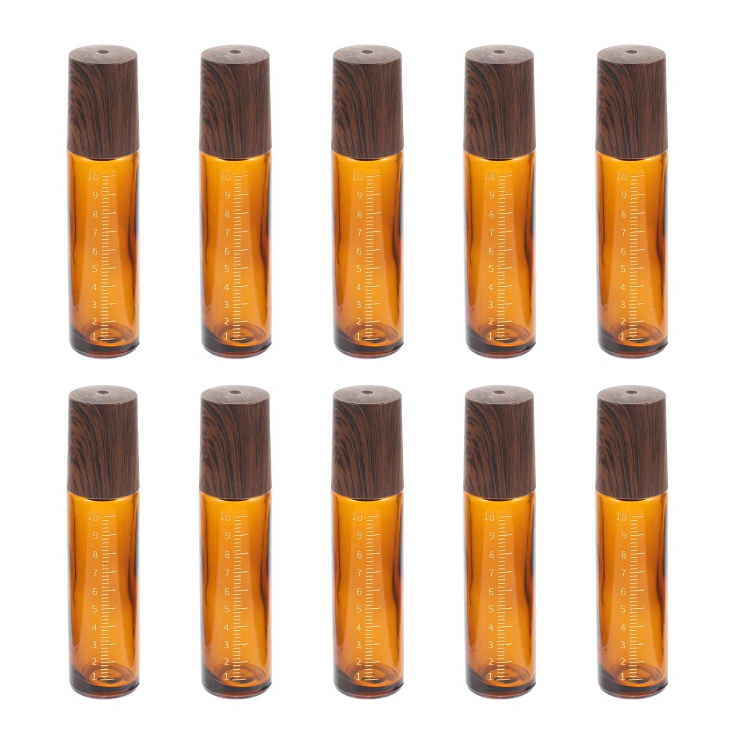 10Pcs Essential Oil Roller Bottles Glass Roller Bottles Perfume Bottles Empty Essential Oil Bottles