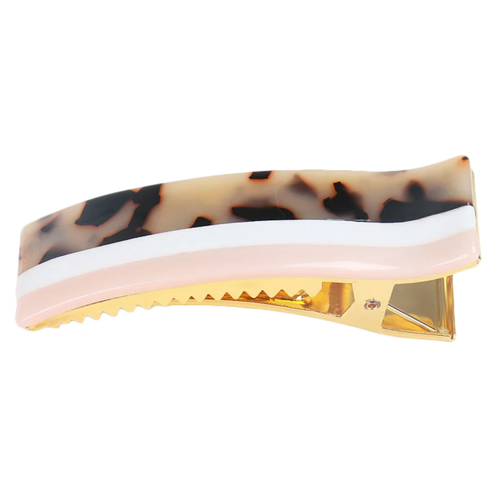 Hair Clip Resin Plastic Hair Barrette Marble Leopard Hairpin Hair Accessories