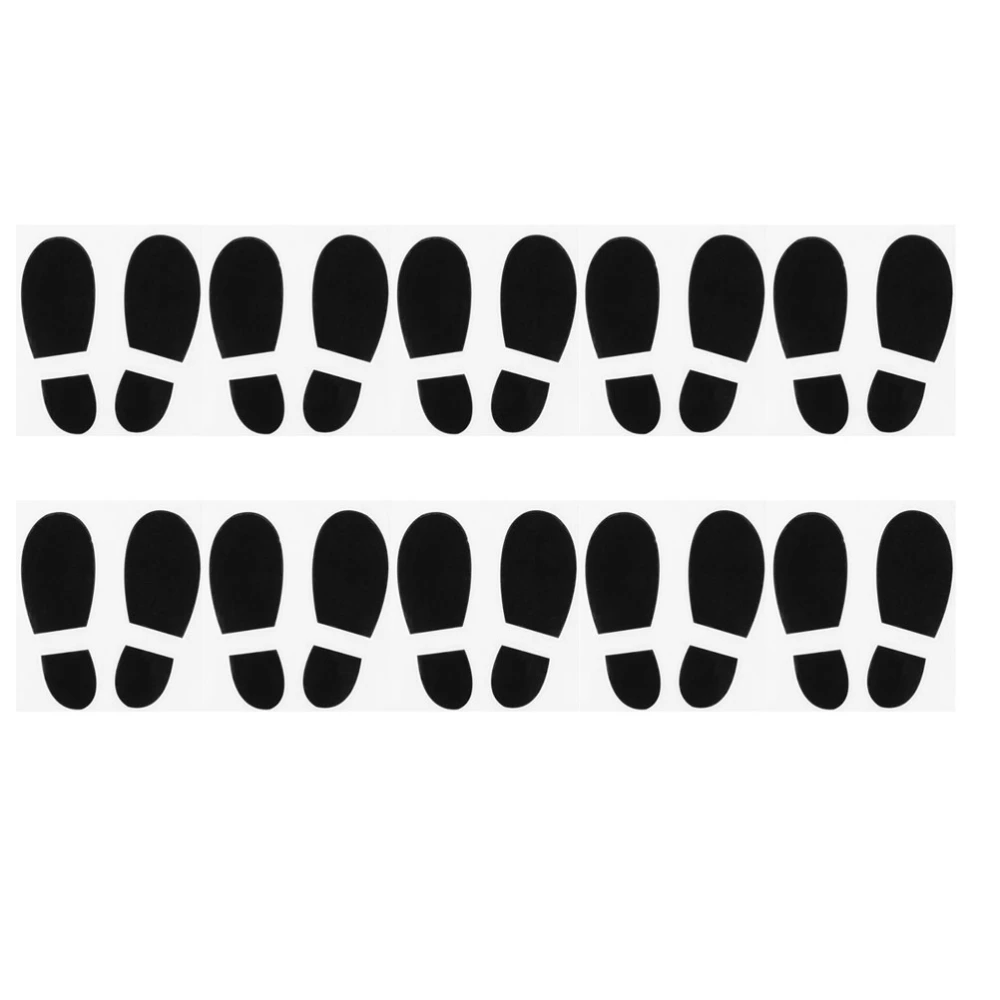 10pcs Chic Footprints Pattern Stickers Decorative Stickers Car Window Sticker Decorations for Decor Use