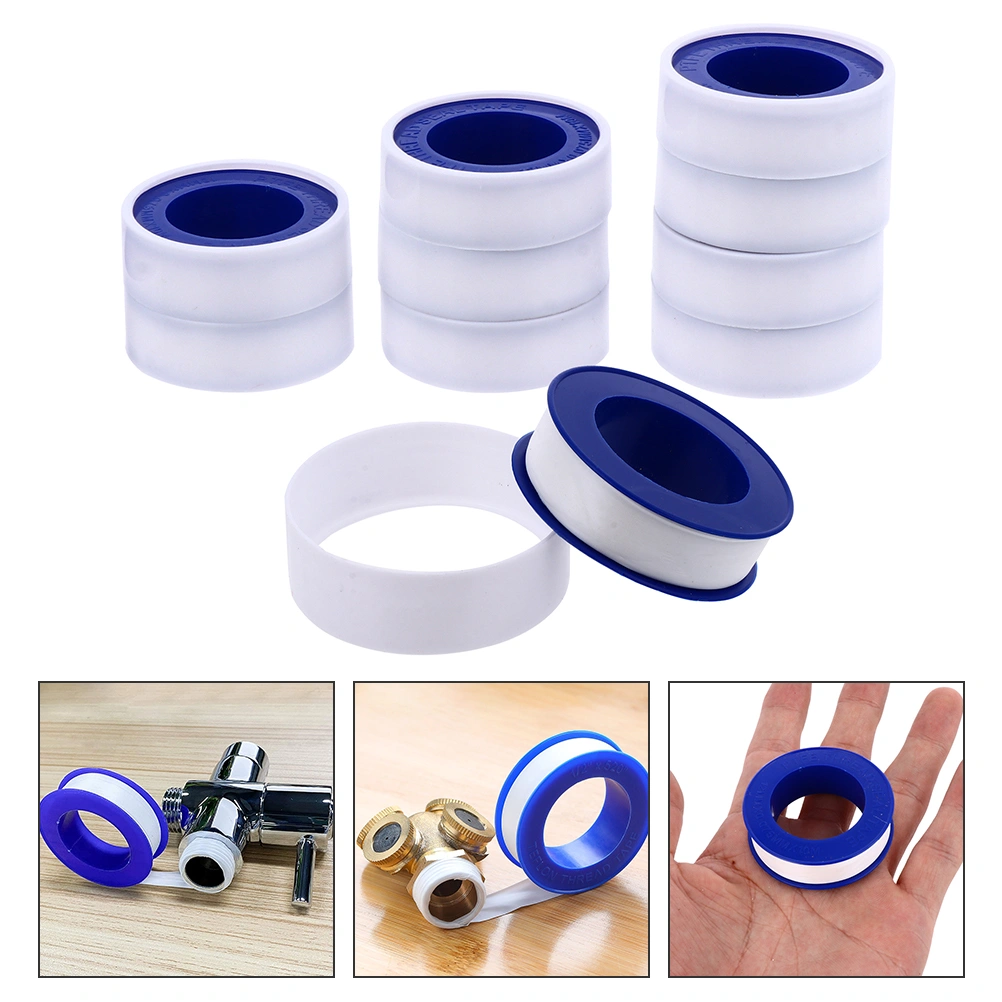20 Rolls PTFE Tape Plumbers Supplies Sealing Tape Pipe Seal Tape for Plumbing