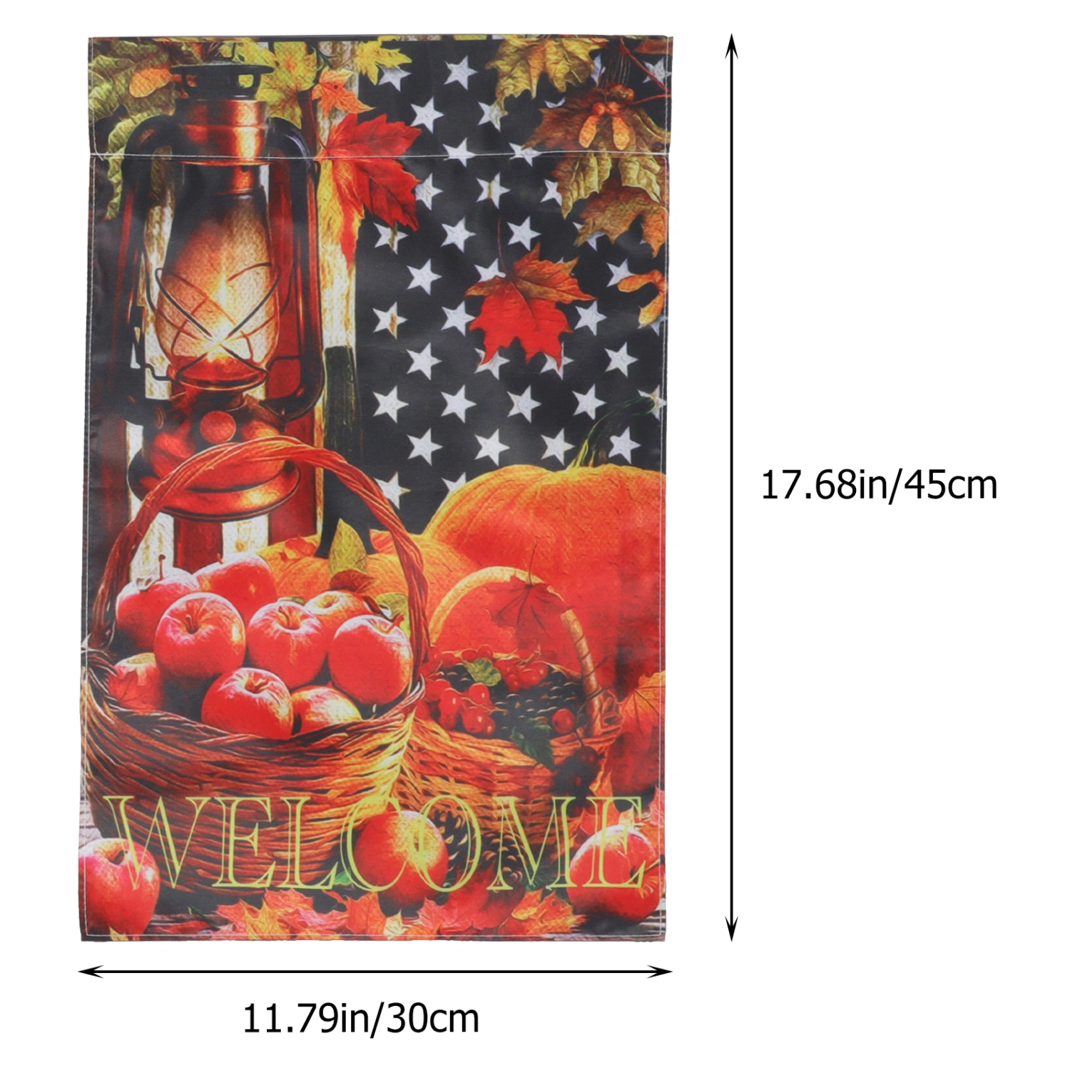 2pcs Autumn Garden Flags Pumpkin Pattern Garden Flag Fall Welcome Garden Flag