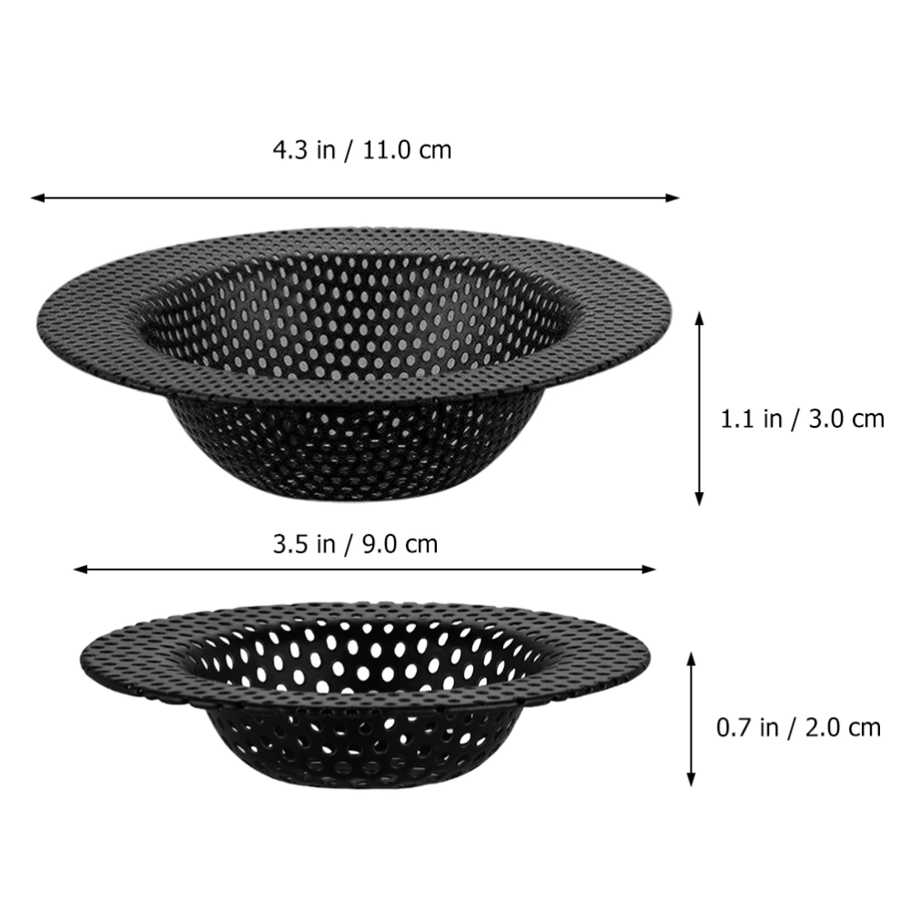 4pcs Stainless Steel Drain Strainers Sink Drain Strainers Drain Hair Catchers