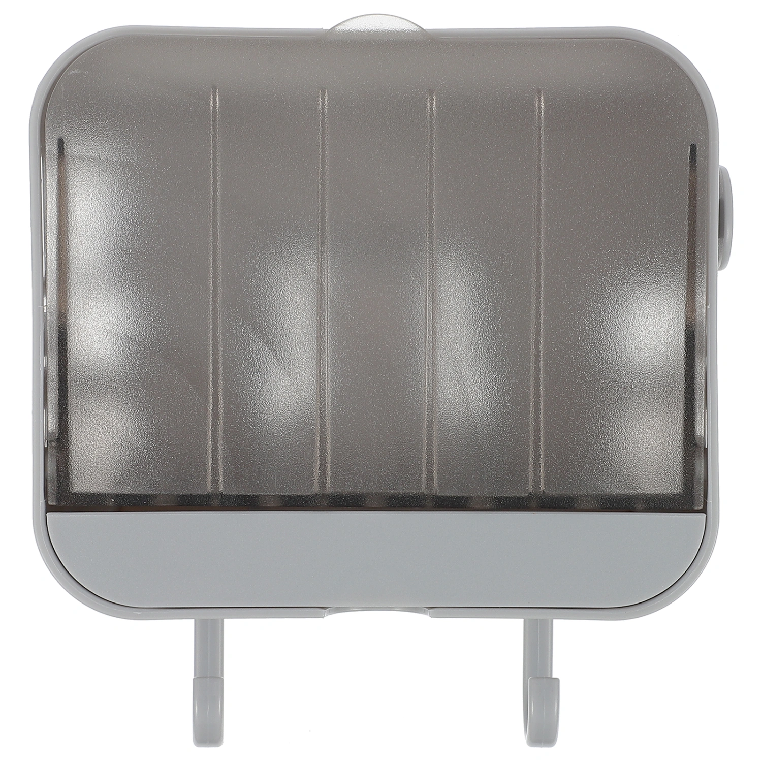 1 Set of Durable Wall Storage Rack Wall-Mounted Storage Shelf with Two Hooks