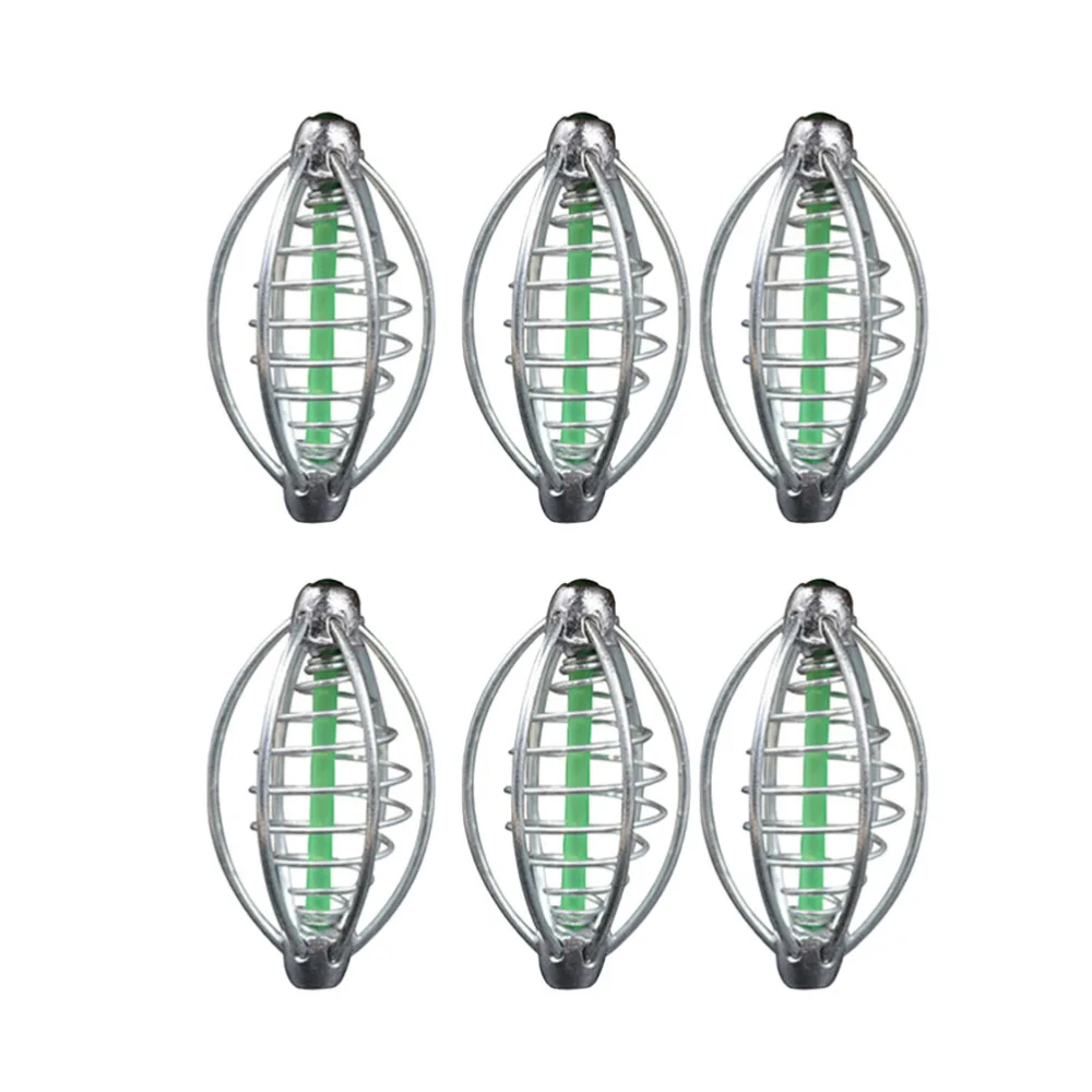 6pcs Fishing Bait Trap Cages Carp Lure Fishing Feeder Fish Accessories