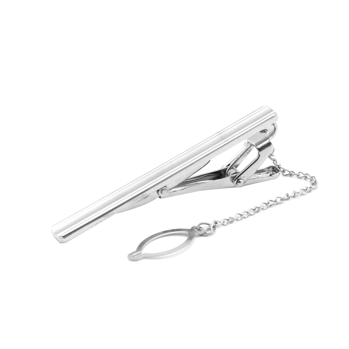 Men Modern Tie Clips Metal Simple Necktie Bar Clasp Pinch Clip Clamp Pin for Business Shirt Tie (Z08)
