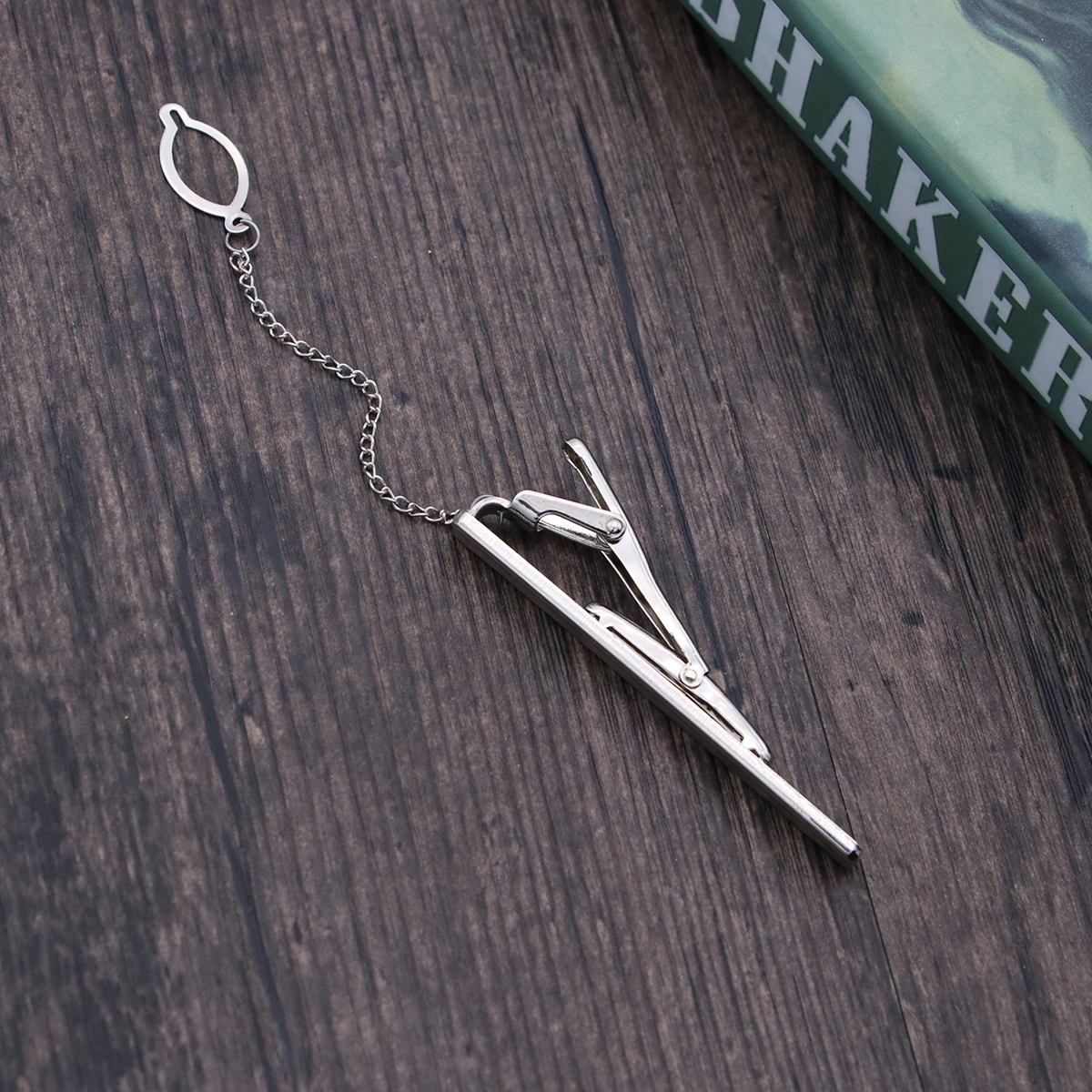 Men Modern Tie Clips Metal Simple Necktie Bar Clasp Pinch Clip Clamp Pin for Business Shirt Tie (Z08)