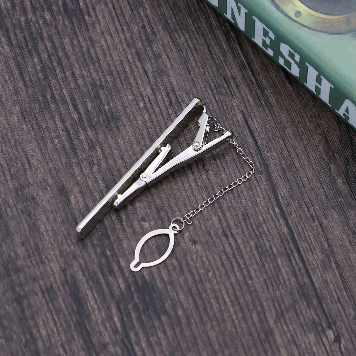 Men Modern Tie Clips Metal Simple Necktie Bar Clasp Pinch Clip Clamp Pin for Business Shirt Tie (Z08)
