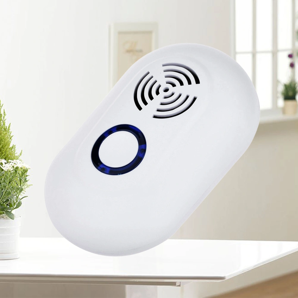 Ultrasonic Pest Repeller Portable Electronic Pest Repeller Pest Control for Lustrating Mouse Bug Mosquito Insect Pest with EU Plug (White)
