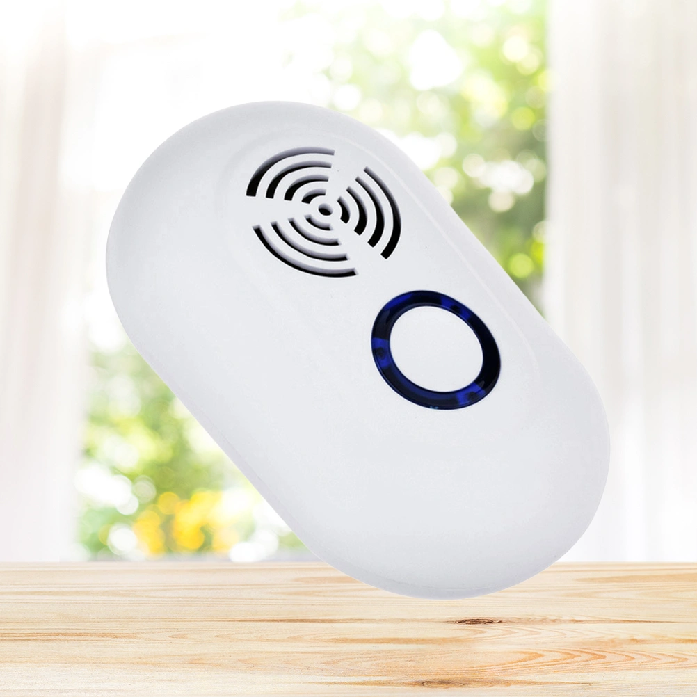 Ultrasonic Pest Repeller Portable Electronic Pest Repeller Pest Control for Lustrating Mouse Bug Mosquito Insect Pest with EU Plug (White)