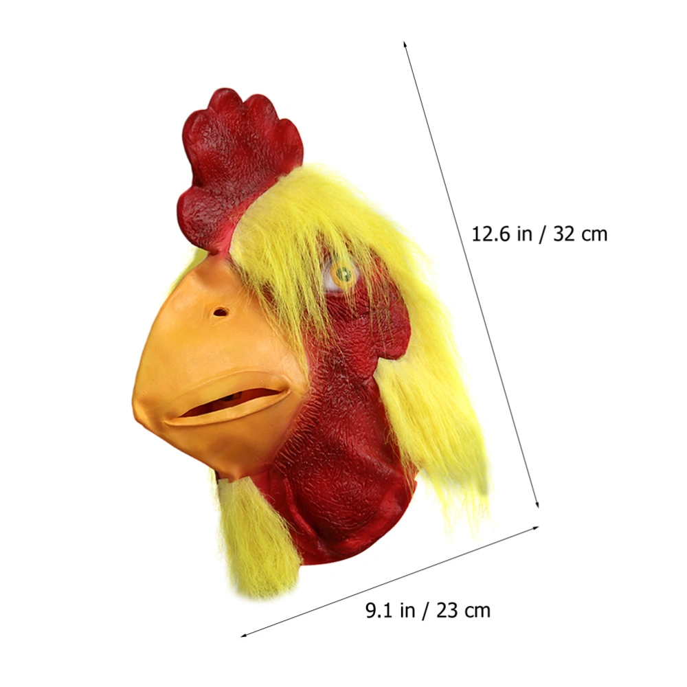 Animal Rooster Mask Halloween Cosplay Party Mask Chicken Hat Party Prop