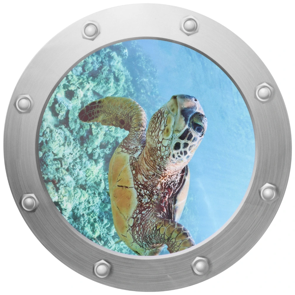 Sea World 3D Stickers Turtle Decorative Stickers for Baby Room Living Room Bedroom