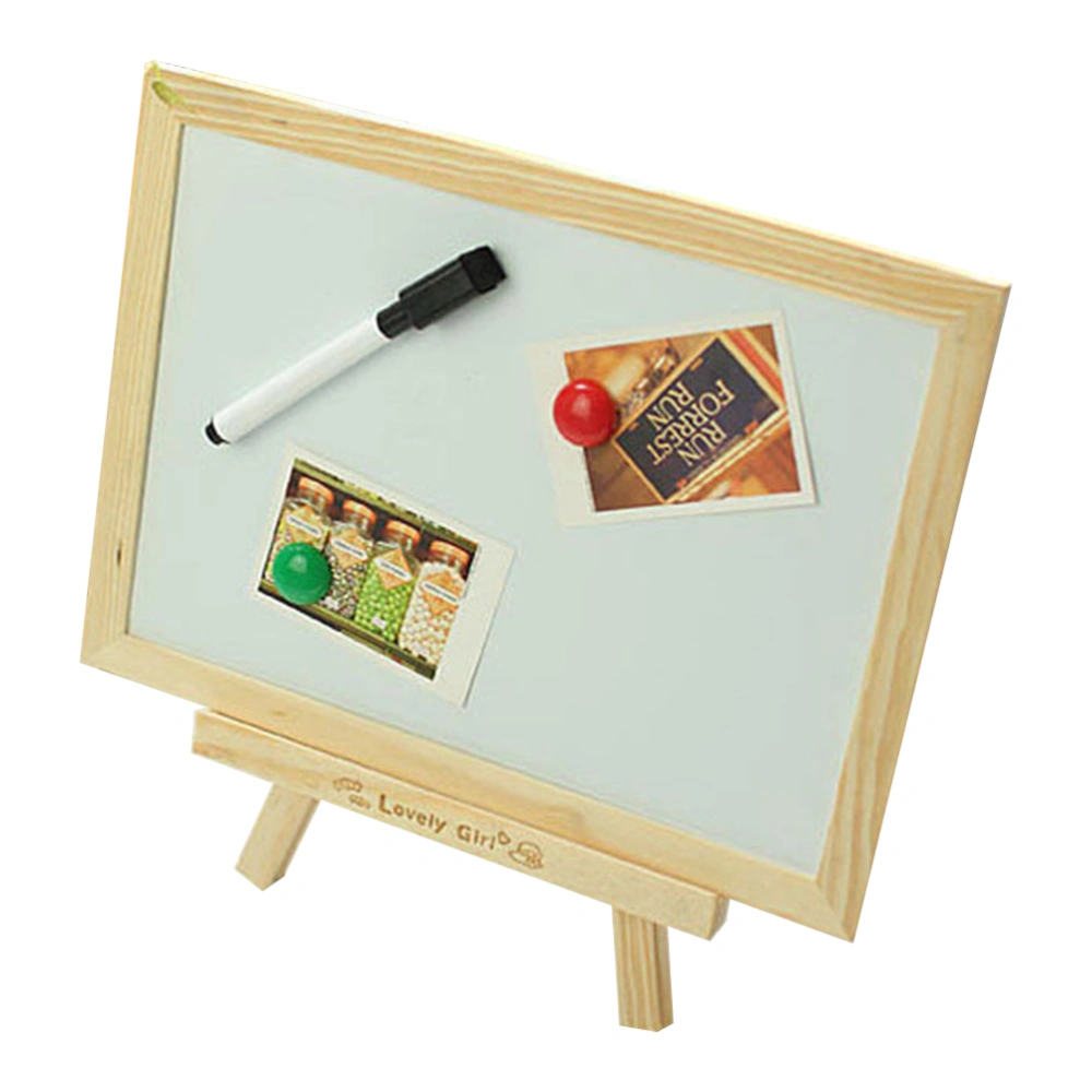 Magnetic Writing Board Kids Educational Toys Double-sided Drawing Easel with Wooden Stand for Boys Girls