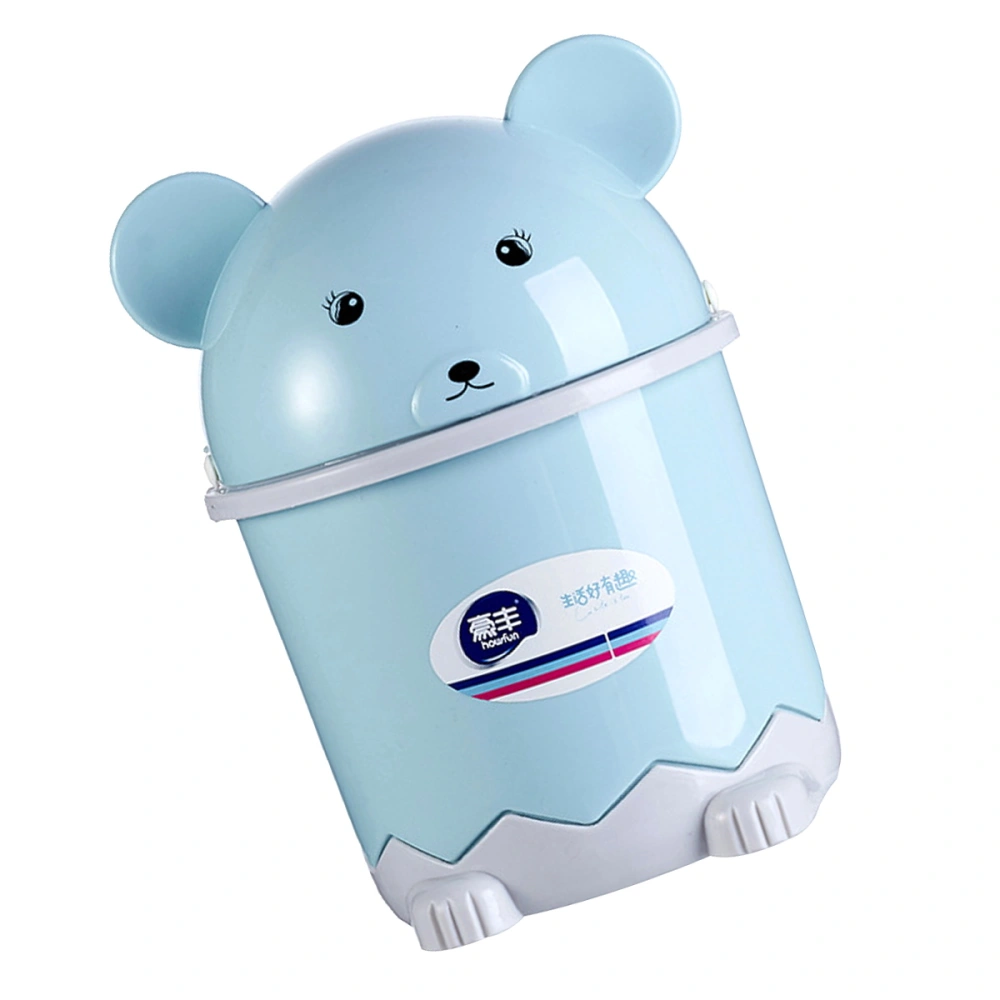 Plastic Cartoon Animal Trash Can Desktop Trash Can Tiny Garbage Can Lovely Garbage Can