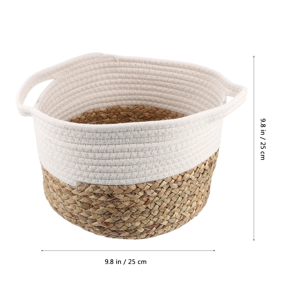 Simple Cotton Rope Storage Basket Organizing Basket Dirty Clothes Container