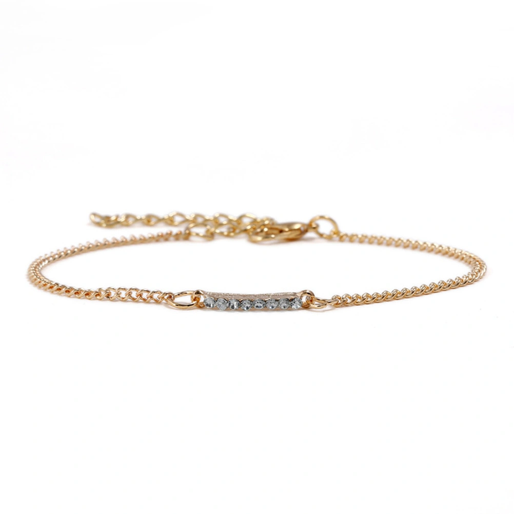 5Pcs Bracelets Anklets for Women Girls Cupid's Arrow Ankle Chains Bracelets Adjustable Beach Anklet Foot Jewelry Set (Golden)