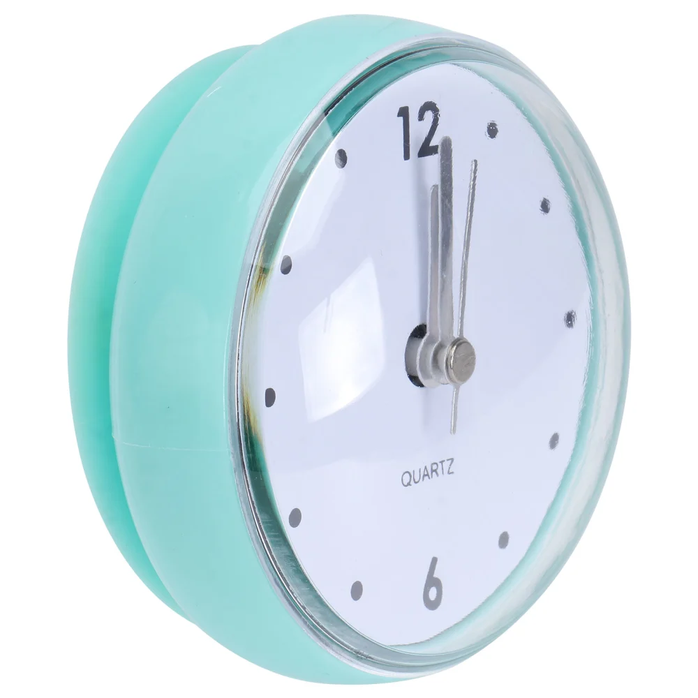 1Pc Waterproof Sucker Clock Pendant Creative Bathroom Kitchen Hanging Clock