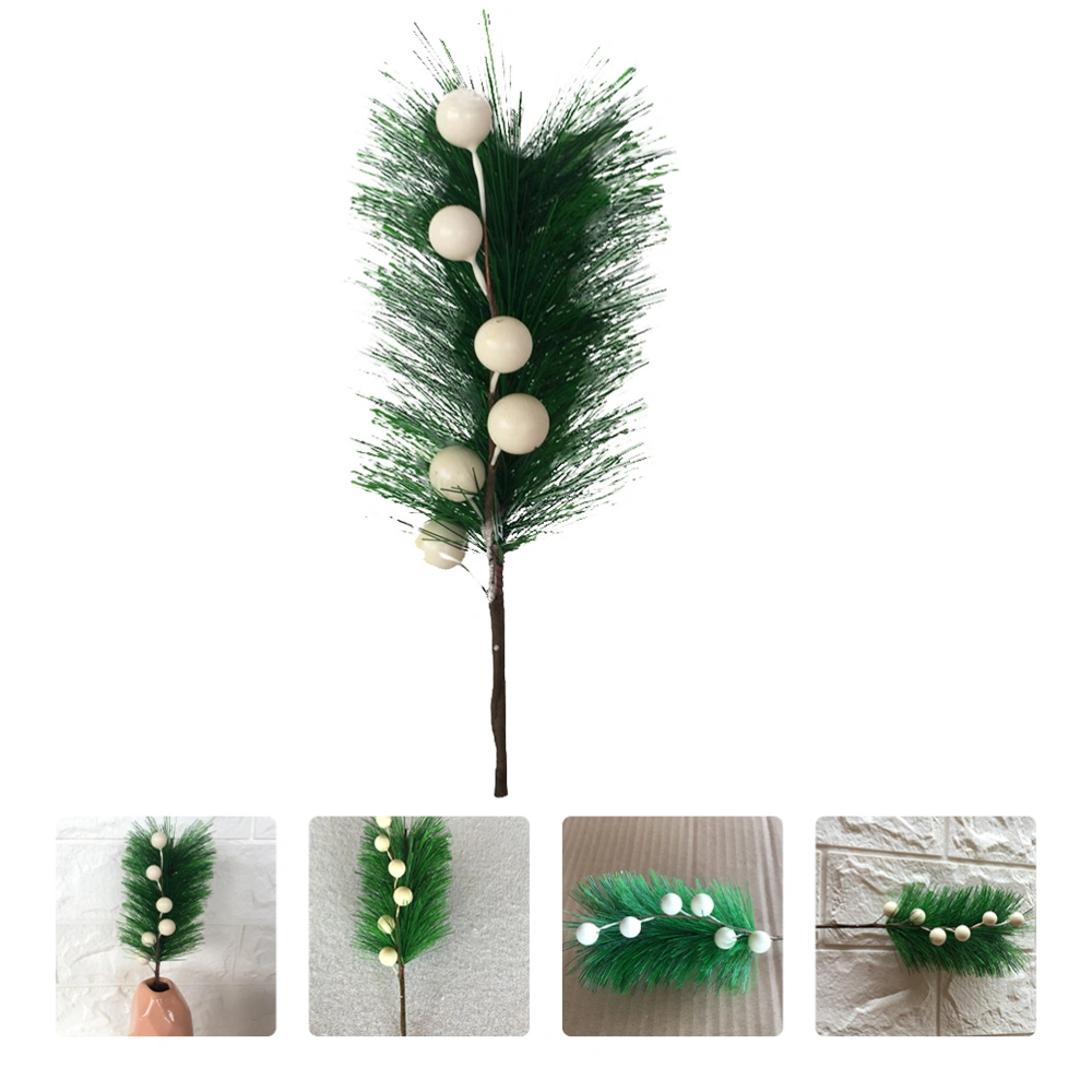 10Pcs Artificial Pine Needle Christmas Decorative Flower Wreath DIY Props